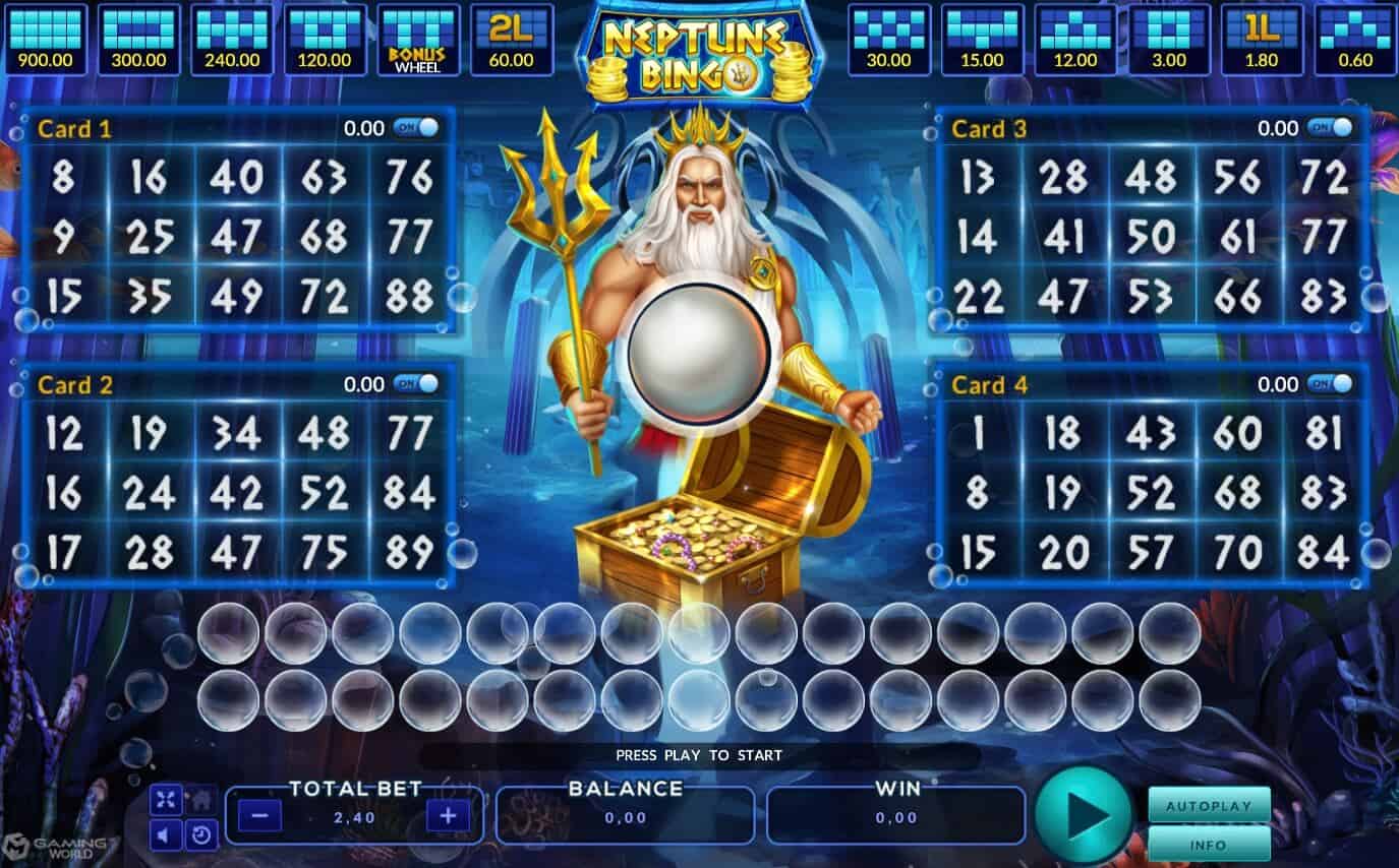 Neptune Treasure Bingo ค่าย SLOTXO จาก UFABET 168