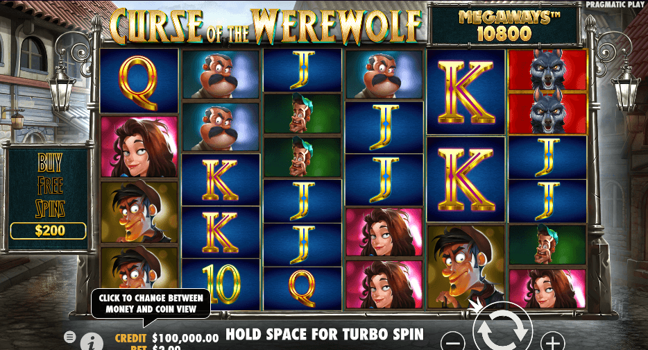 Curse of the Werewolf Megaways PRAGMATIC PLAY UFA365