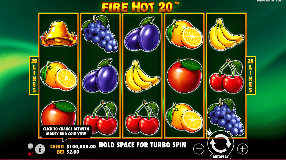 Fire Hot 20 PRAGMATIC PLAY UFA365