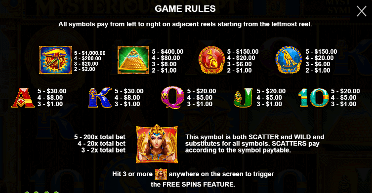 Mysterious Egypt PRAGMATIC PLAYS UFABET เข้าสู่ระบบ
