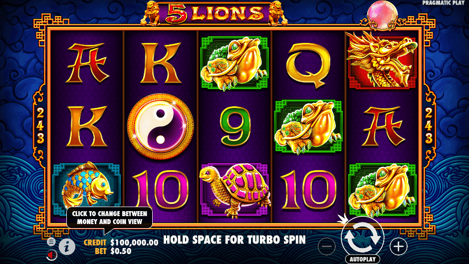 5 Lions PRAGMATIC PLAY UFA365