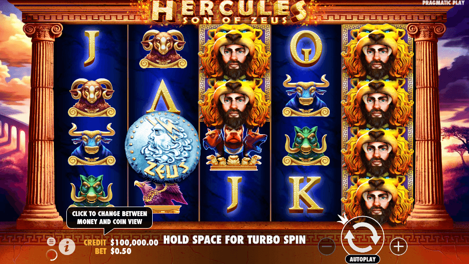 Hercules Son of Zeus PRAGMATIC PLAY UFA365