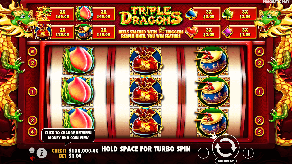 Triple Dragons PRAGMATIC PLAY UFA365