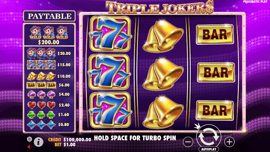 Triple Jokers PRAGMATIC PLAY UFA365